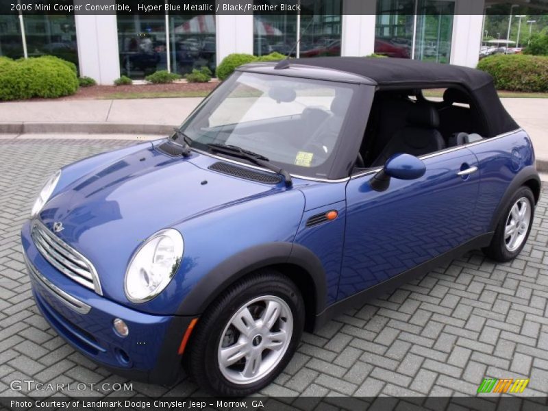 Hyper Blue Metallic / Black/Panther Black 2006 Mini Cooper Convertible