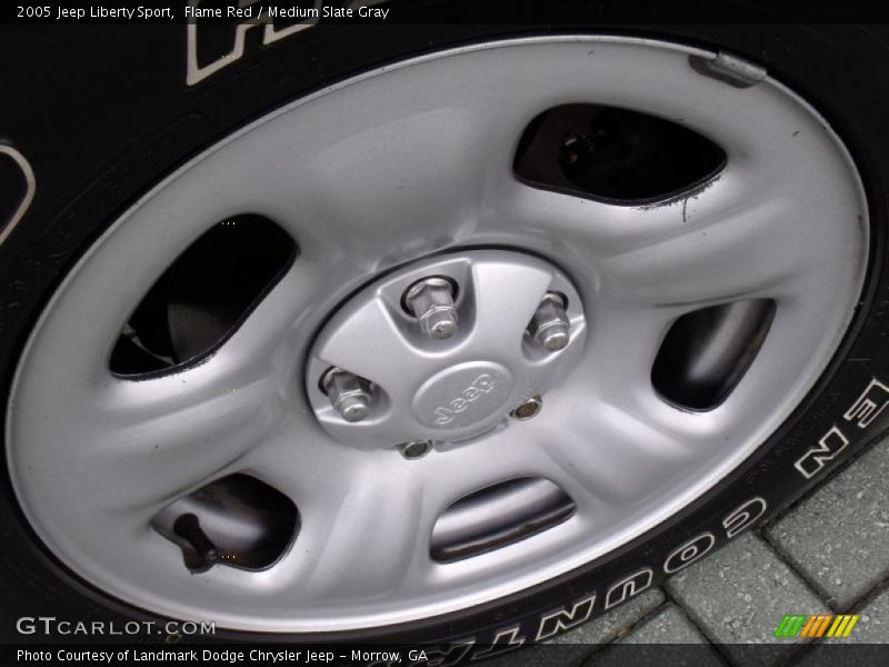 Flame Red / Medium Slate Gray 2005 Jeep Liberty Sport