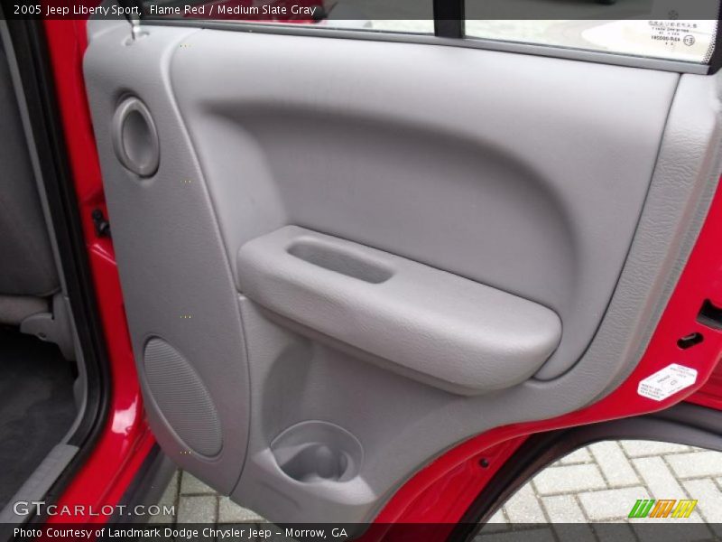 Flame Red / Medium Slate Gray 2005 Jeep Liberty Sport