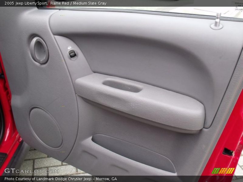 Flame Red / Medium Slate Gray 2005 Jeep Liberty Sport