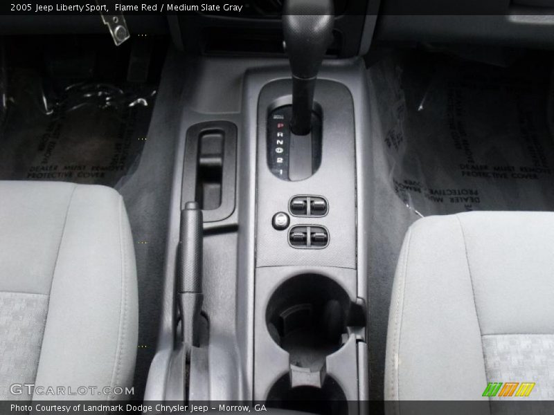 Flame Red / Medium Slate Gray 2005 Jeep Liberty Sport