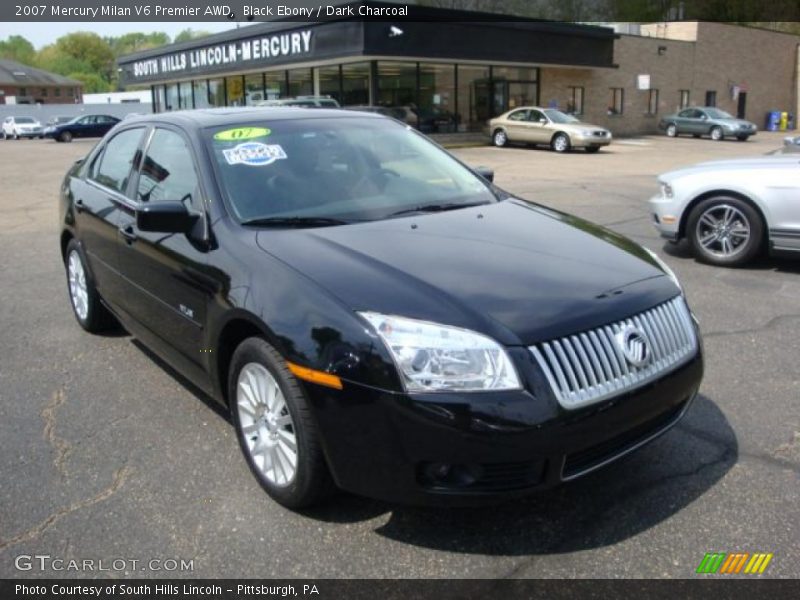 Black Ebony / Dark Charcoal 2007 Mercury Milan V6 Premier AWD