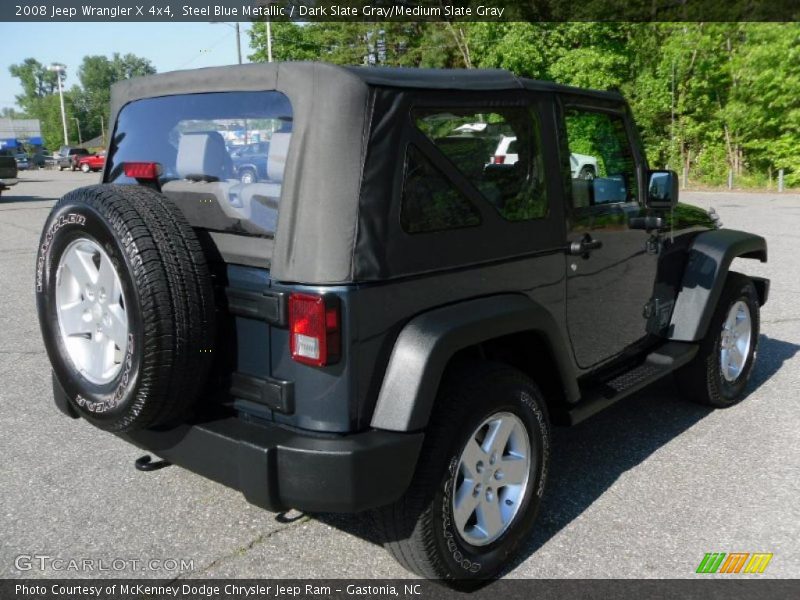 Steel Blue Metallic / Dark Slate Gray/Medium Slate Gray 2008 Jeep Wrangler X 4x4