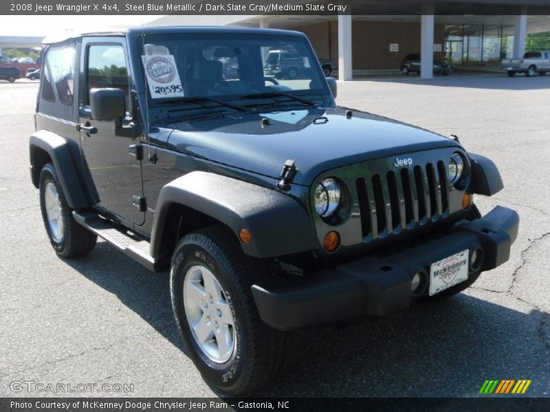 Steel Blue Metallic / Dark Slate Gray/Medium Slate Gray 2008 Jeep Wrangler X 4x4
