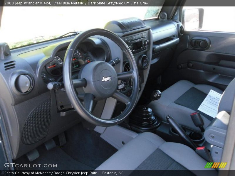 Steel Blue Metallic / Dark Slate Gray/Medium Slate Gray 2008 Jeep Wrangler X 4x4