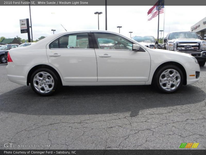 White Suede / Medium Light Stone 2010 Ford Fusion SE