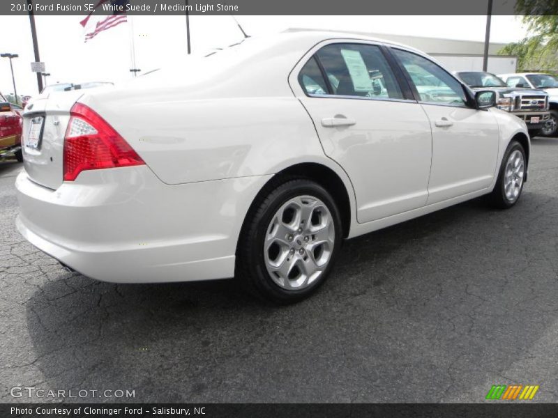 White Suede / Medium Light Stone 2010 Ford Fusion SE