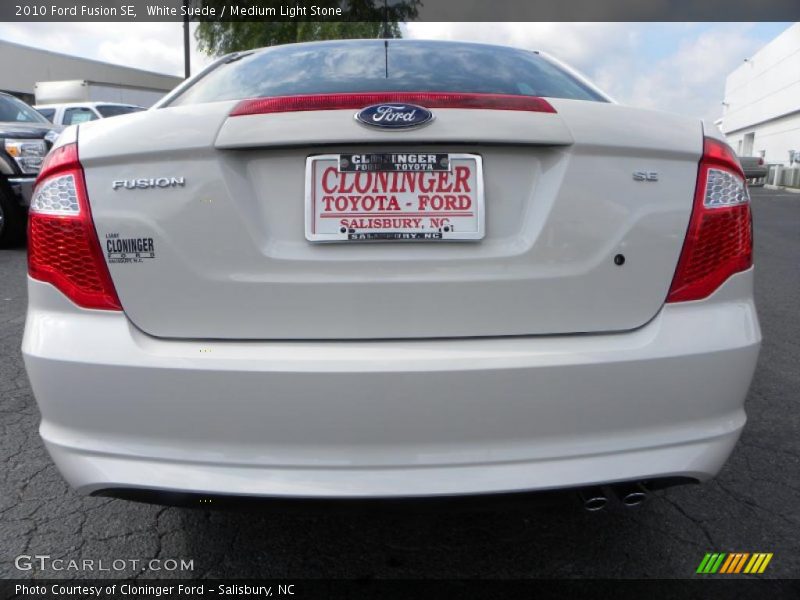 White Suede / Medium Light Stone 2010 Ford Fusion SE