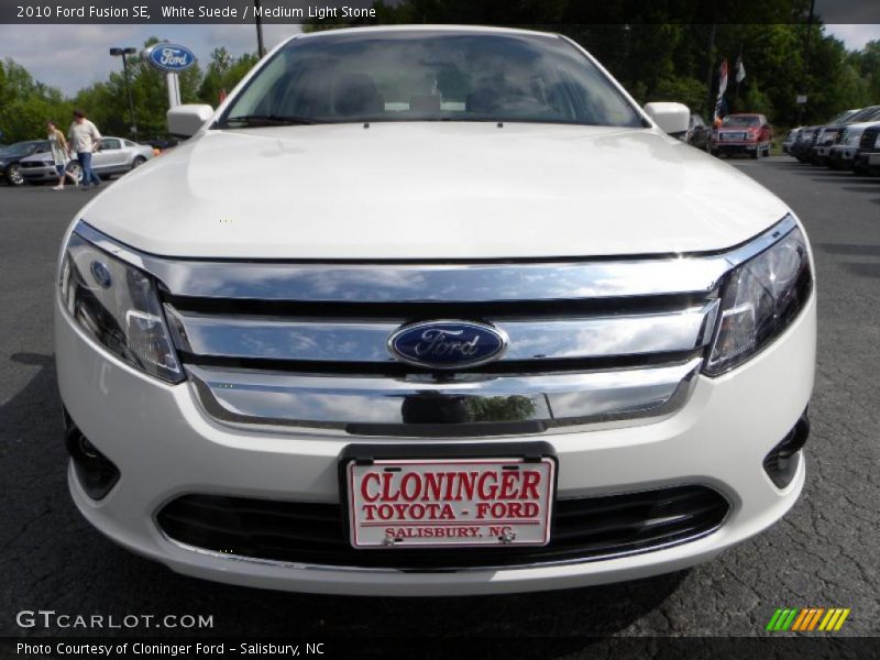 White Suede / Medium Light Stone 2010 Ford Fusion SE