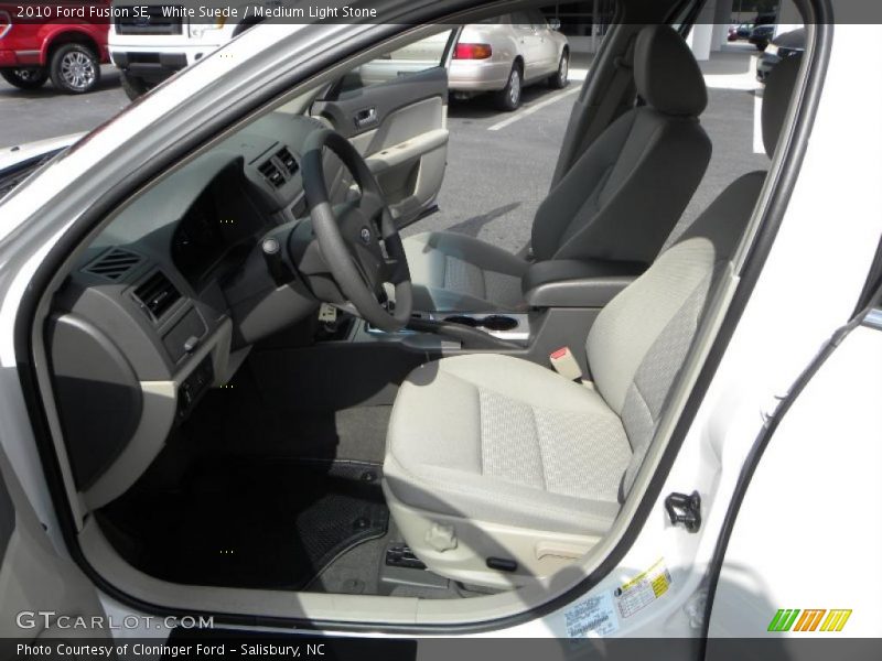 White Suede / Medium Light Stone 2010 Ford Fusion SE