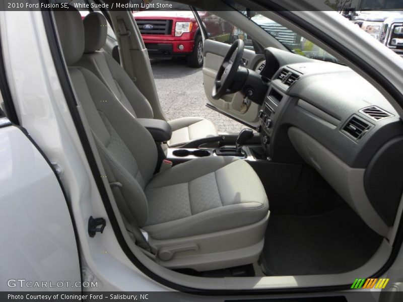 White Suede / Medium Light Stone 2010 Ford Fusion SE