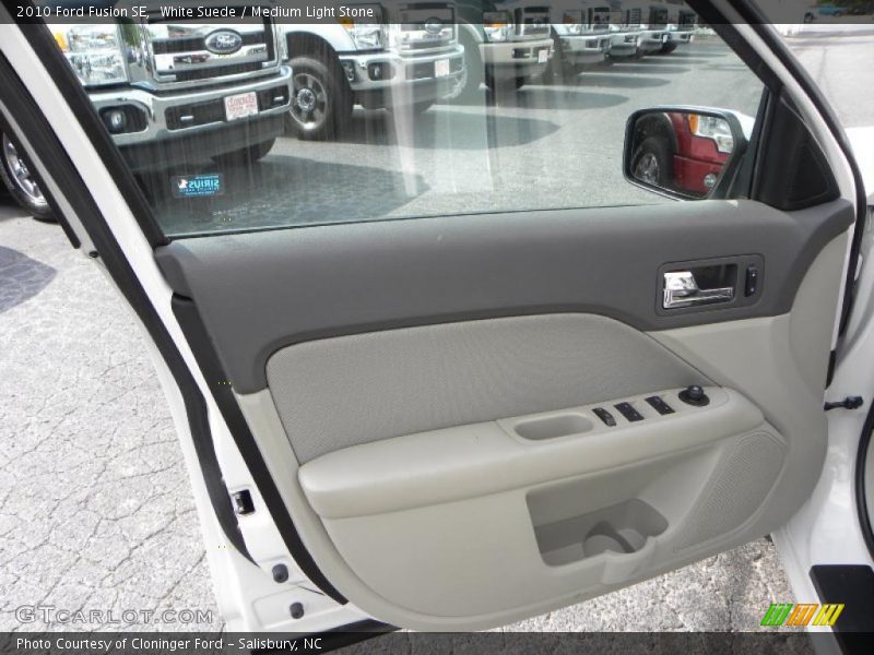 White Suede / Medium Light Stone 2010 Ford Fusion SE