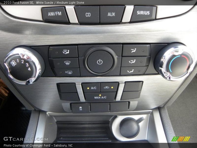 White Suede / Medium Light Stone 2010 Ford Fusion SE