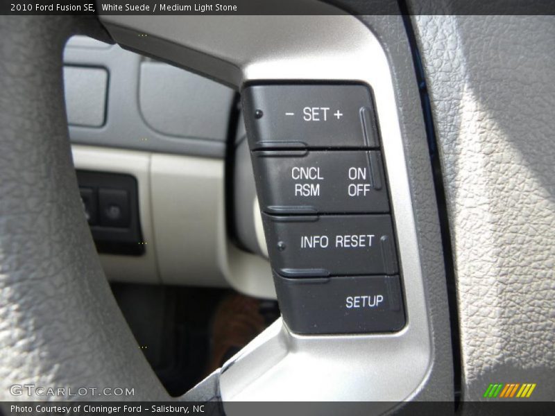 White Suede / Medium Light Stone 2010 Ford Fusion SE