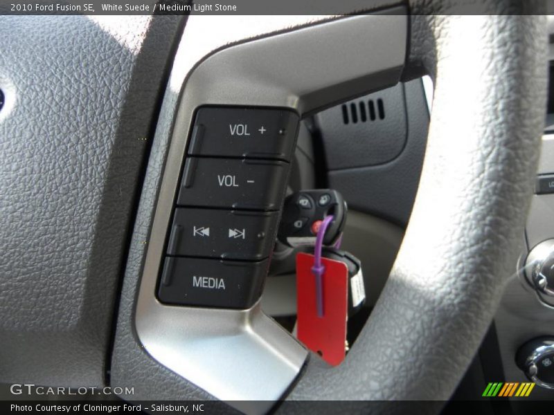 White Suede / Medium Light Stone 2010 Ford Fusion SE