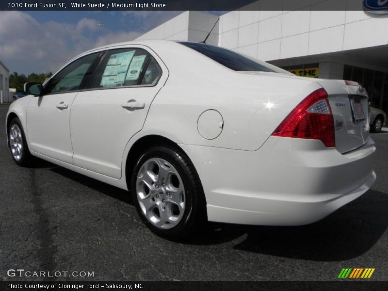 White Suede / Medium Light Stone 2010 Ford Fusion SE