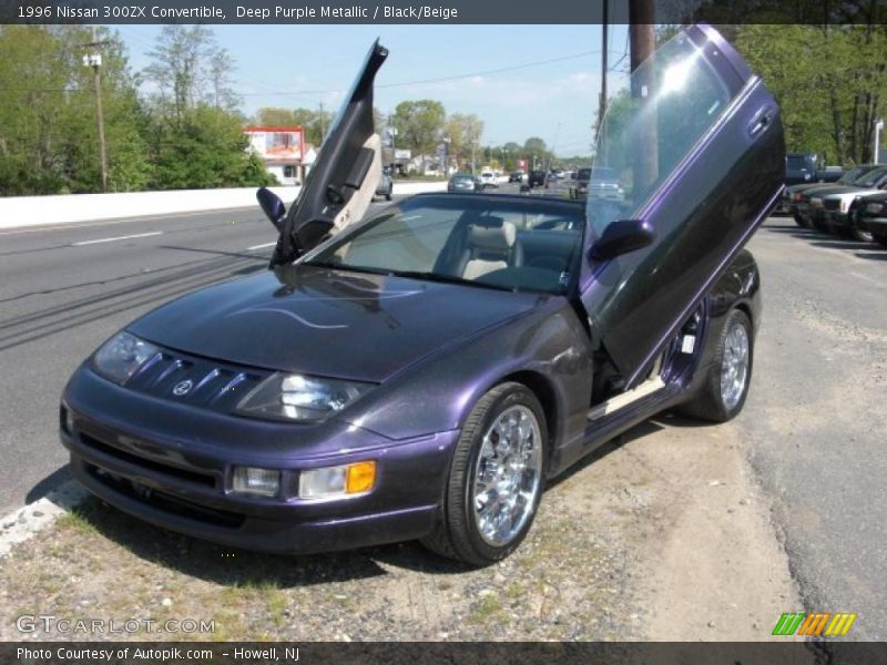 Deep Purple Metallic / Black/Beige 1996 Nissan 300ZX Convertible