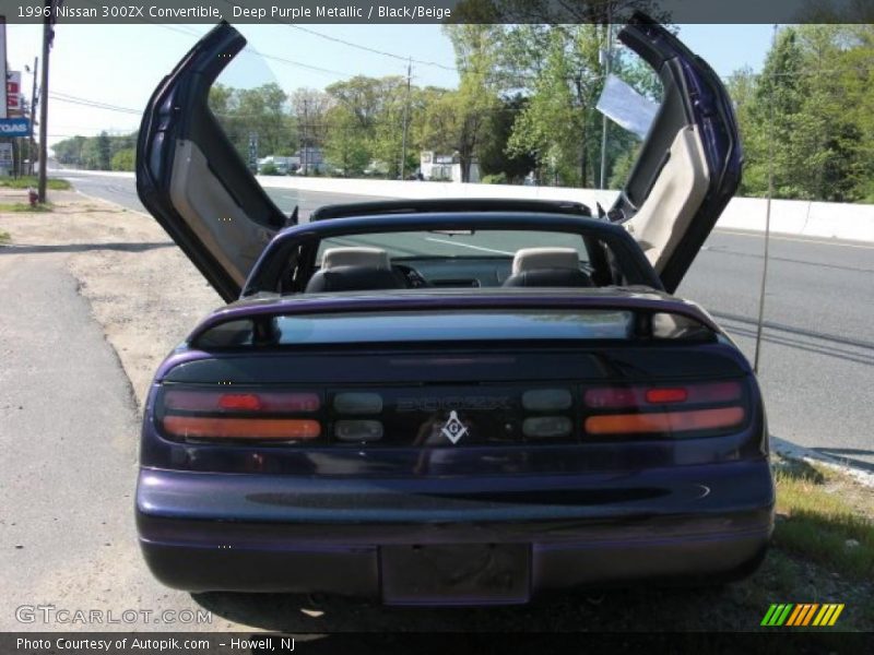 Deep Purple Metallic / Black/Beige 1996 Nissan 300ZX Convertible