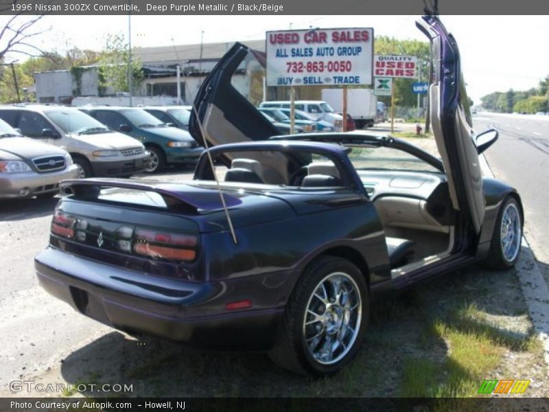 Deep Purple Metallic / Black/Beige 1996 Nissan 300ZX Convertible