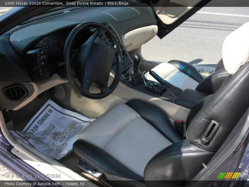 Deep Purple Metallic / Black/Beige 1996 Nissan 300ZX Convertible