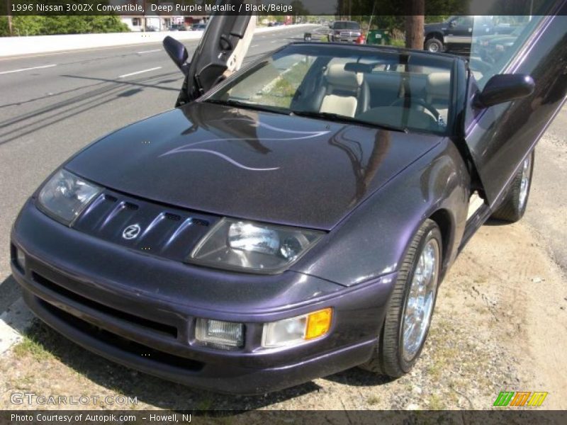 Deep Purple Metallic / Black/Beige 1996 Nissan 300ZX Convertible