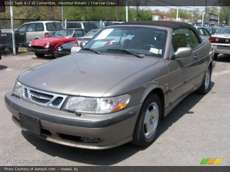 Hazelnut Metallic / Charcoal Gray 2002 Saab 9-3 SE Convertible