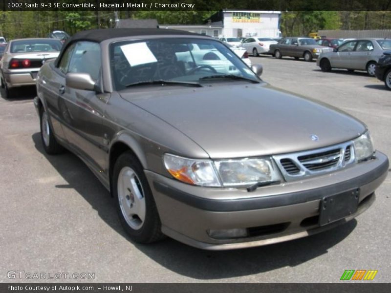 Hazelnut Metallic / Charcoal Gray 2002 Saab 9-3 SE Convertible