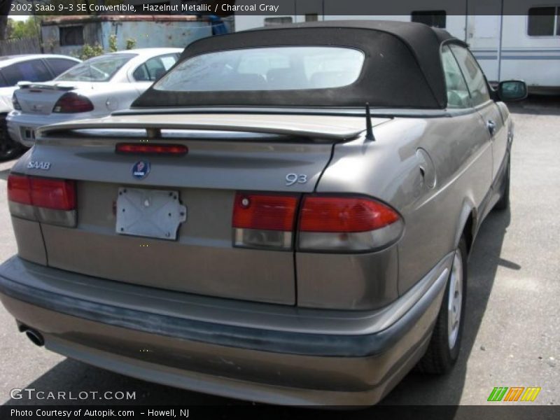 Hazelnut Metallic / Charcoal Gray 2002 Saab 9-3 SE Convertible