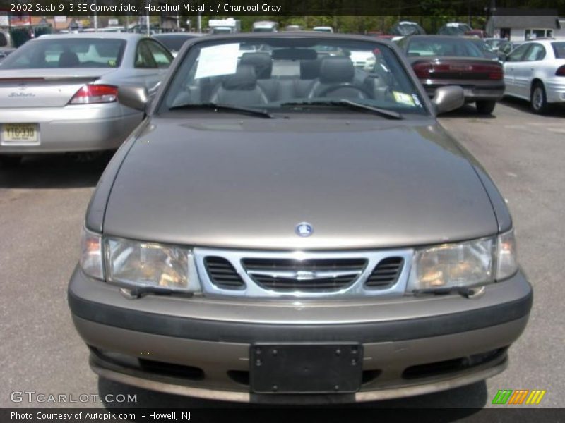 Hazelnut Metallic / Charcoal Gray 2002 Saab 9-3 SE Convertible