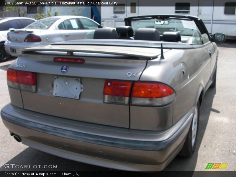Hazelnut Metallic / Charcoal Gray 2002 Saab 9-3 SE Convertible