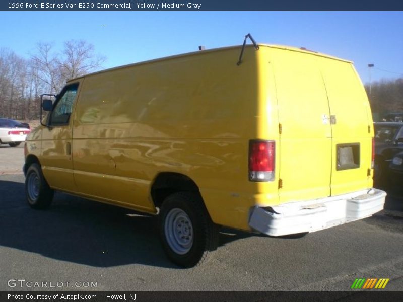 Yellow / Medium Gray 1996 Ford E Series Van E250 Commercial