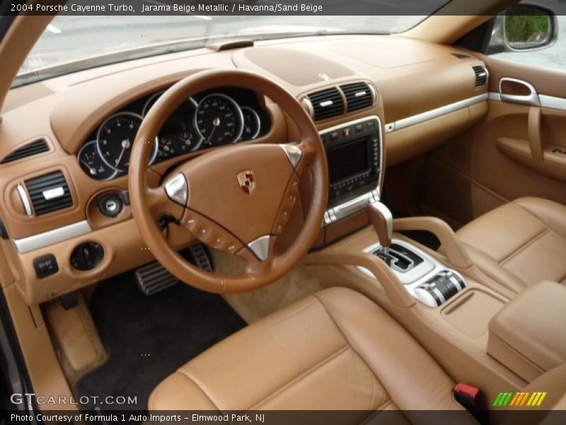Jarama Beige Metallic / Havanna/Sand Beige 2004 Porsche Cayenne Turbo