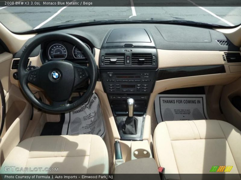 Monaco Blue Metallic / Beige 2008 BMW X3 3.0si
