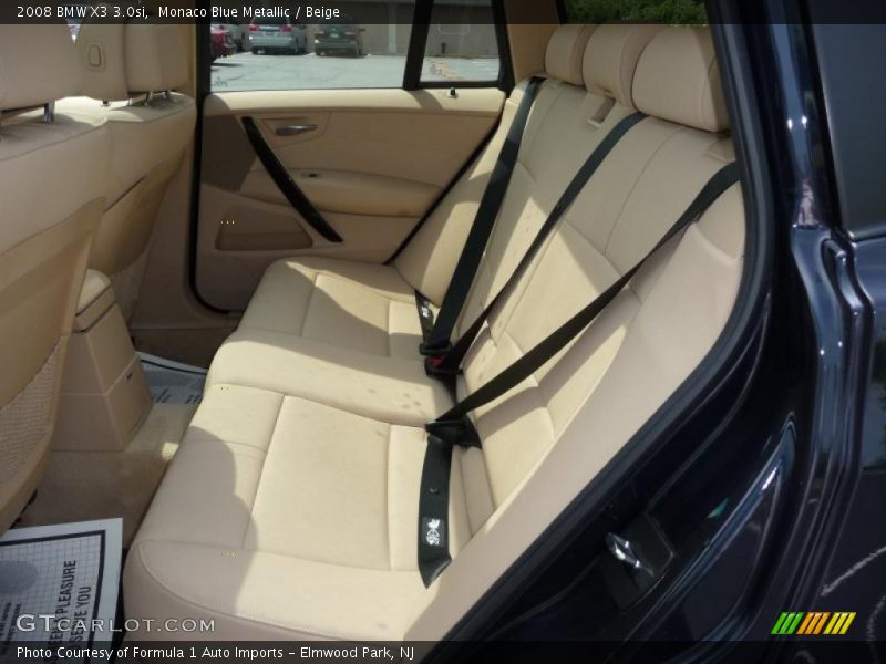 Monaco Blue Metallic / Beige 2008 BMW X3 3.0si