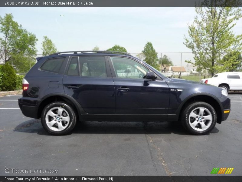 Monaco Blue Metallic / Beige 2008 BMW X3 3.0si