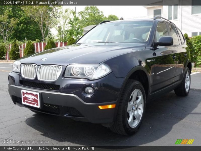 Monaco Blue Metallic / Beige 2008 BMW X3 3.0si