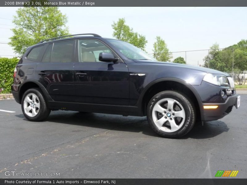 Monaco Blue Metallic / Beige 2008 BMW X3 3.0si