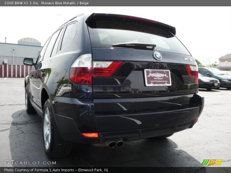 Monaco Blue Metallic / Beige 2008 BMW X3 3.0si