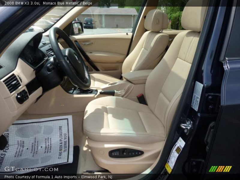 Monaco Blue Metallic / Beige 2008 BMW X3 3.0si
