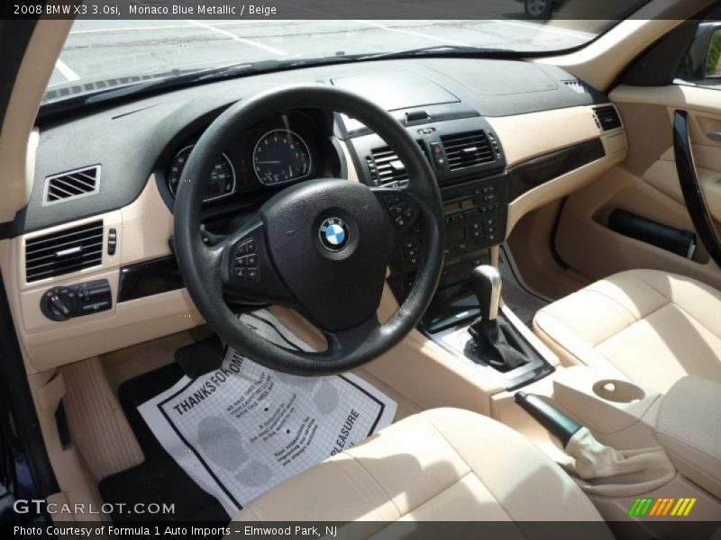 Monaco Blue Metallic / Beige 2008 BMW X3 3.0si