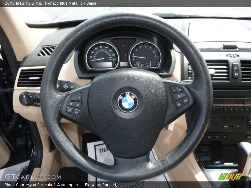 Monaco Blue Metallic / Beige 2008 BMW X3 3.0si