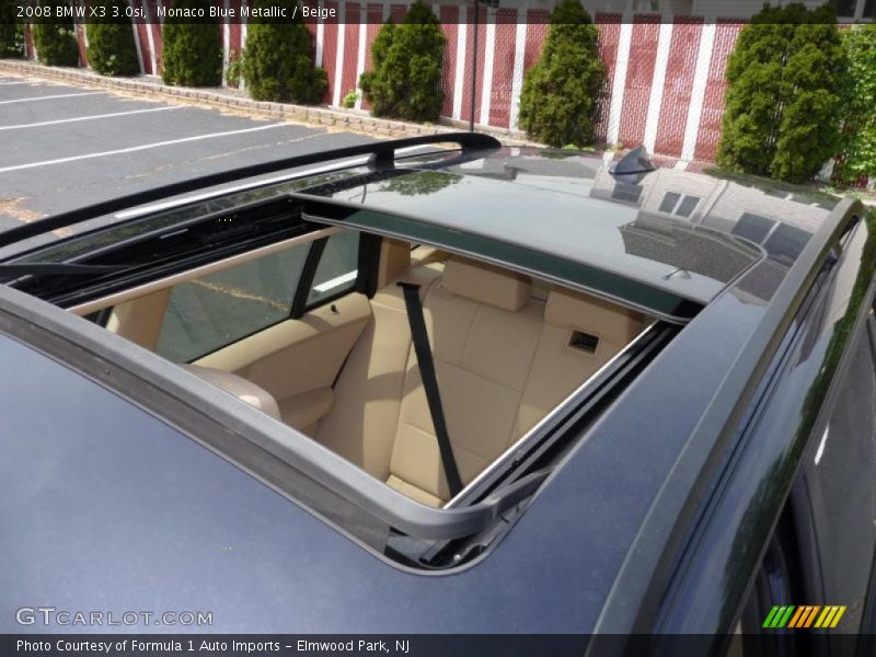 Monaco Blue Metallic / Beige 2008 BMW X3 3.0si