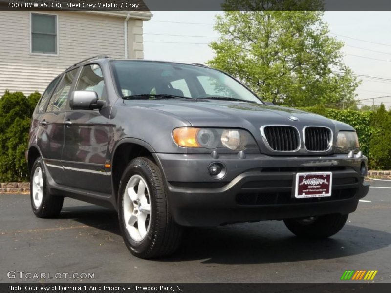 Steel Grey Metallic / Gray 2003 BMW X5 3.0i