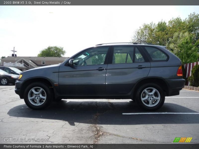 Steel Grey Metallic / Gray 2003 BMW X5 3.0i