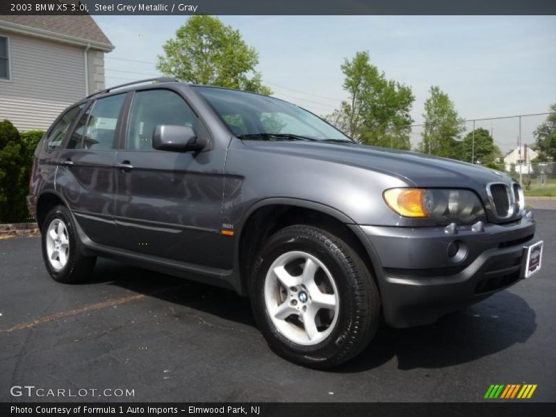 Steel Grey Metallic / Gray 2003 BMW X5 3.0i