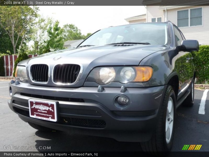 Steel Grey Metallic / Gray 2003 BMW X5 3.0i