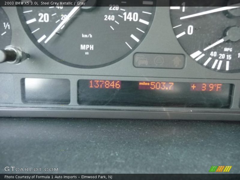 Steel Grey Metallic / Gray 2003 BMW X5 3.0i