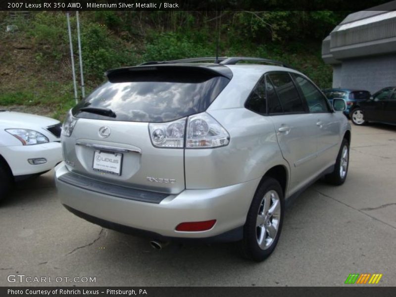 Millennium Silver Metallic / Black 2007 Lexus RX 350 AWD