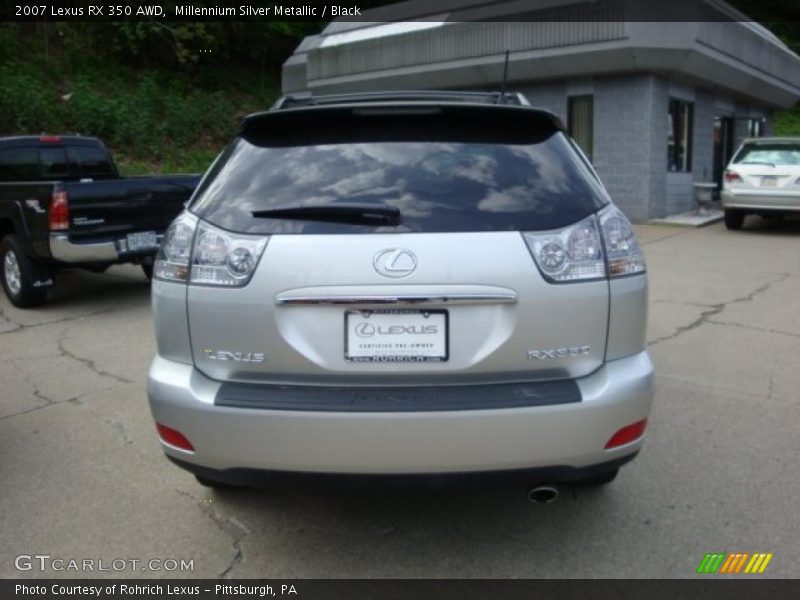 Millennium Silver Metallic / Black 2007 Lexus RX 350 AWD