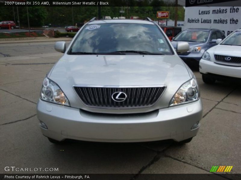 Millennium Silver Metallic / Black 2007 Lexus RX 350 AWD